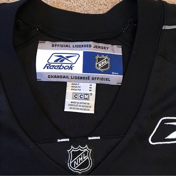 Reebok Chicago Blackhawks Authentic Practice Jersey Adult Medium Black White - Picture 4 of 9